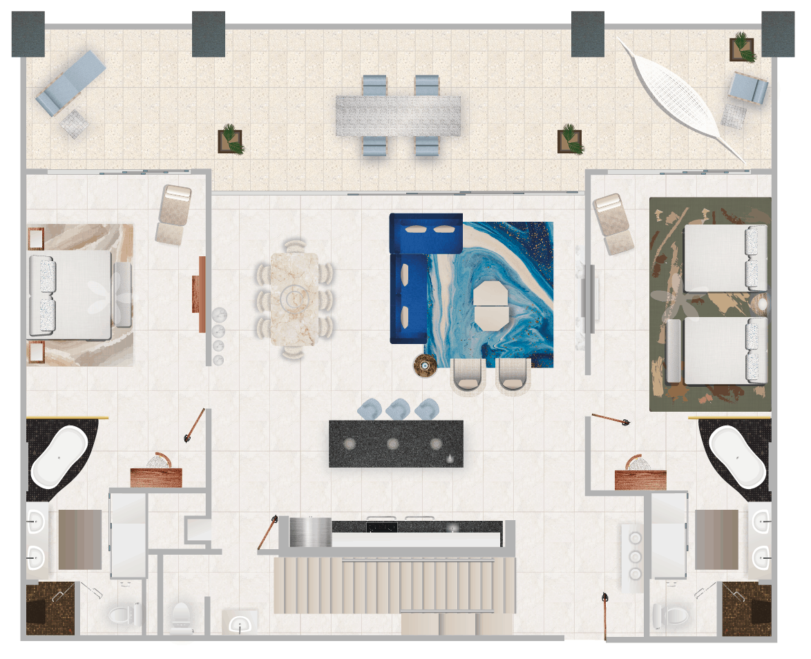 4 Bedroom Loft | Garza Blanca Resort & Spa | TAFER Hotels ...