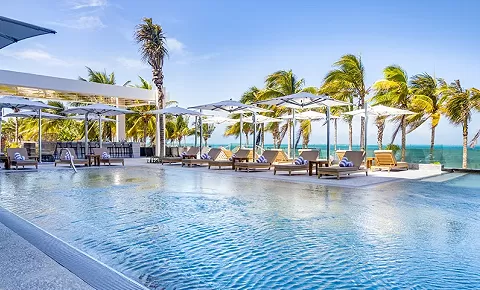 Snack At Beachfront Pool